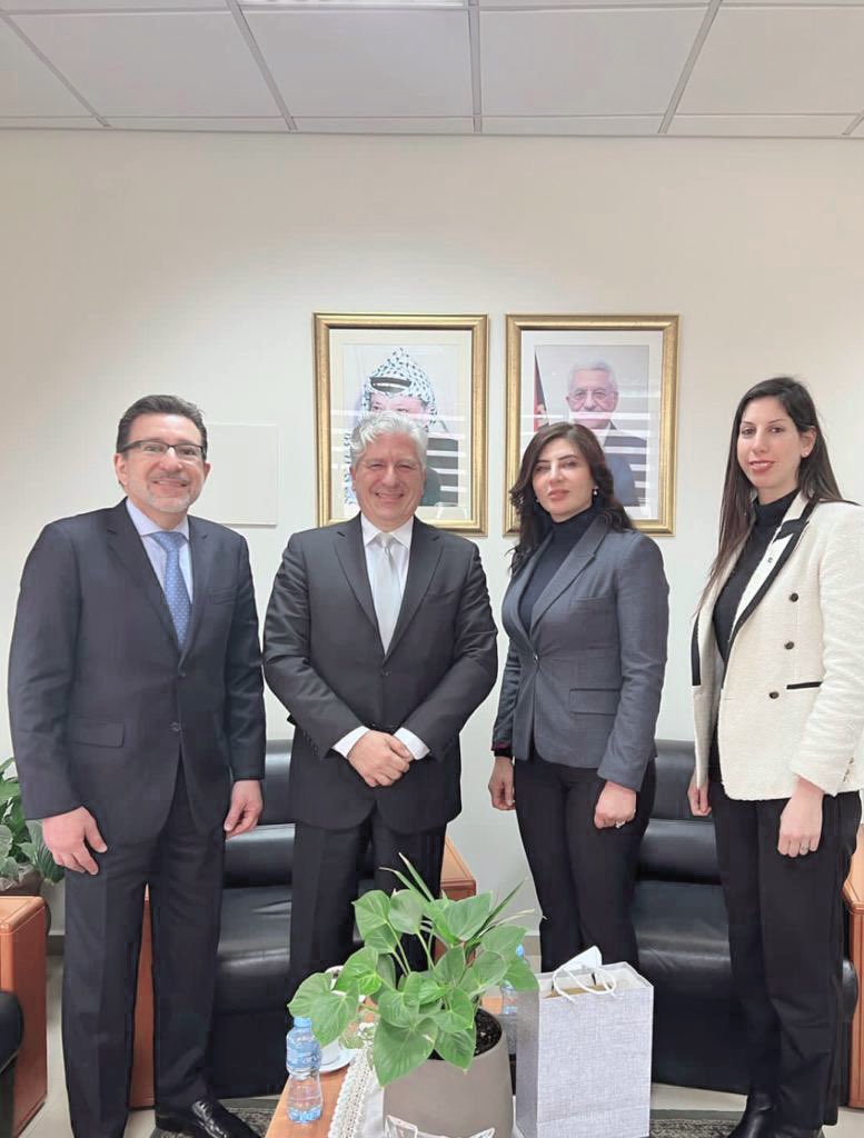 Good exchange with HE the Brazilian Ambassador to Palestine Mr. Alessandro Candias and his deputy over issues of common interest including the international attempts to achieve a ceasefire, the war crimes in Gaza, settlers’ terror, enhancing UNRWA & bilateral relations