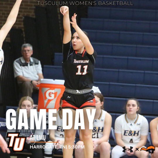 GAME DAY!! 🟠⚫️

🆚 LMU
📍 Tex Turner Arena
⏰ 5:30pm 
📺 tusculumpioneers.com/links/rhm3xh
📻 tusculumpioneers.com/links/pew9lu
📊 tusculumpioneers.com/links/7wnfvr