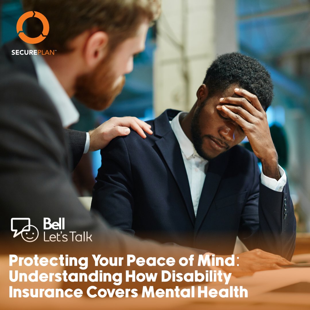 Many people may not realize that disability insurance can provide financial support if they are unable to work due to mental health issues. Have questions? Get in touch at secureplan.ca

#BellLetsTalk #bellletstalkday #MentalHealth #mentalhealthawareness #insurance