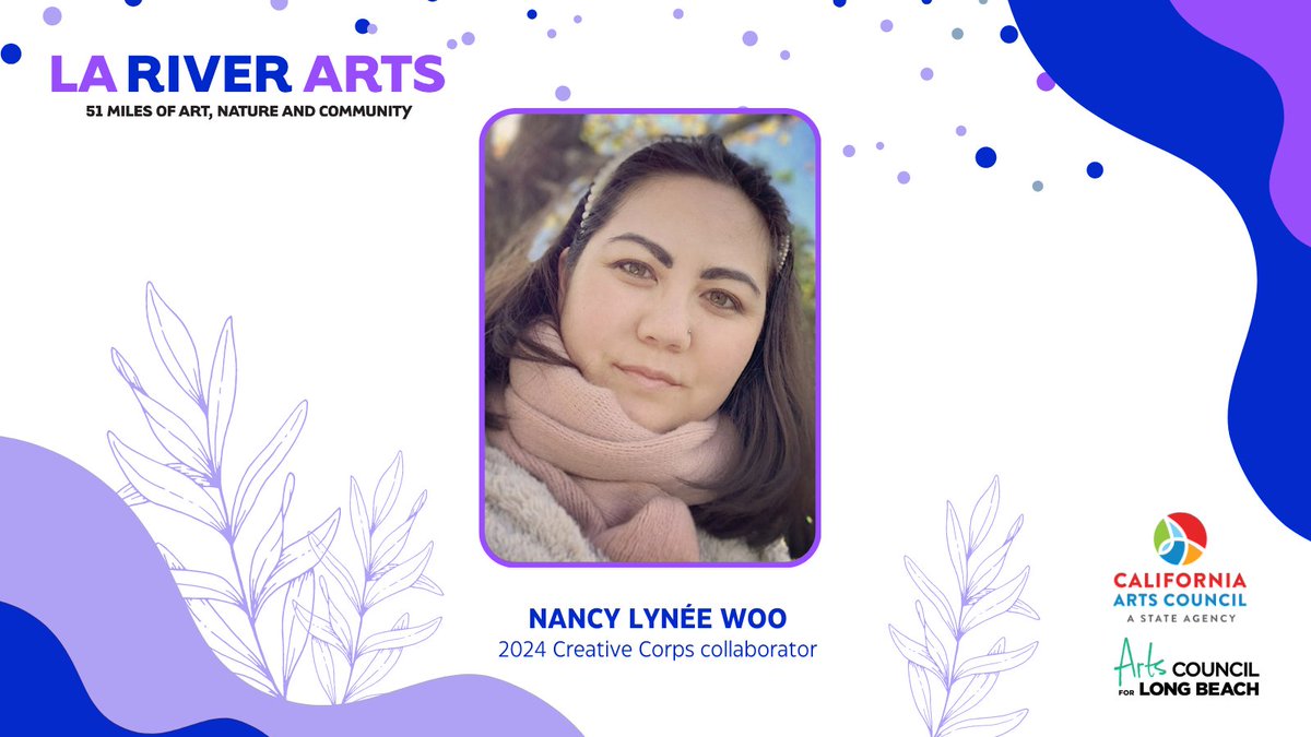 🚨 Artist Alert! - LA River Arts is excited to announce the incredibly talented poet and eco-organizer Nancy Lynée Woo <a href="/fancifulnance/">Nancy Lynée Woo (she/they)</a> as our 2024 Creative Corps collaborator. The Creative Corps program &amp; this collaboration is made possible by the CA Arts Council <a href="/CalArtsCouncil/">California Arts Council</a>