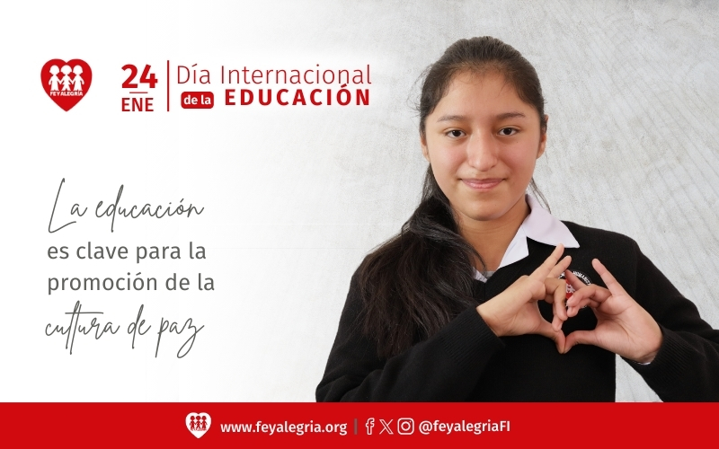 feyalegriaFI's tweet image. 📚✨ Hoy celebramos el Día Internacional de la Educación, resaltando su papel crucial en la construcción de la paz. La UNESCO destaca la urgencia de abordar conflictos y discriminación, subrayando que la educación es la clave. #EducaciónParaLaPaz #DíaDeLaEducación