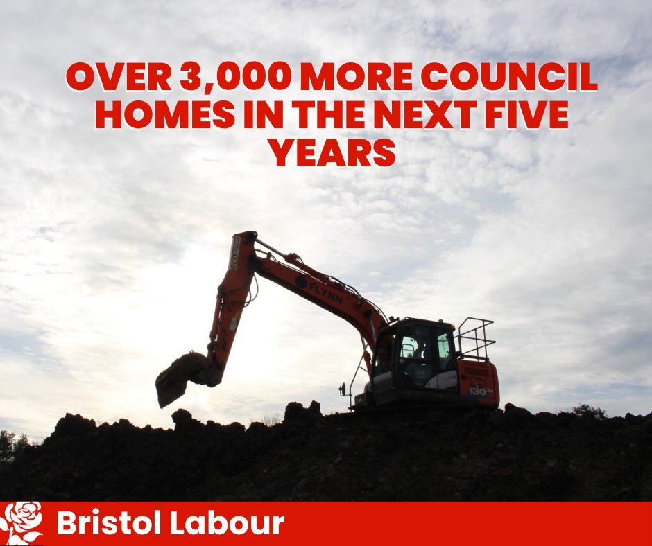 🏡 Your Labour Cabinet approved a £946million plan for over 3,000 more council homes in Bristol over the next five years. 🌹 Only @LabourBristol can be trusted to deliver the housing our city so desperately needs.