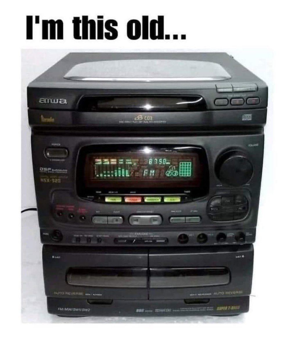 I’m this old…