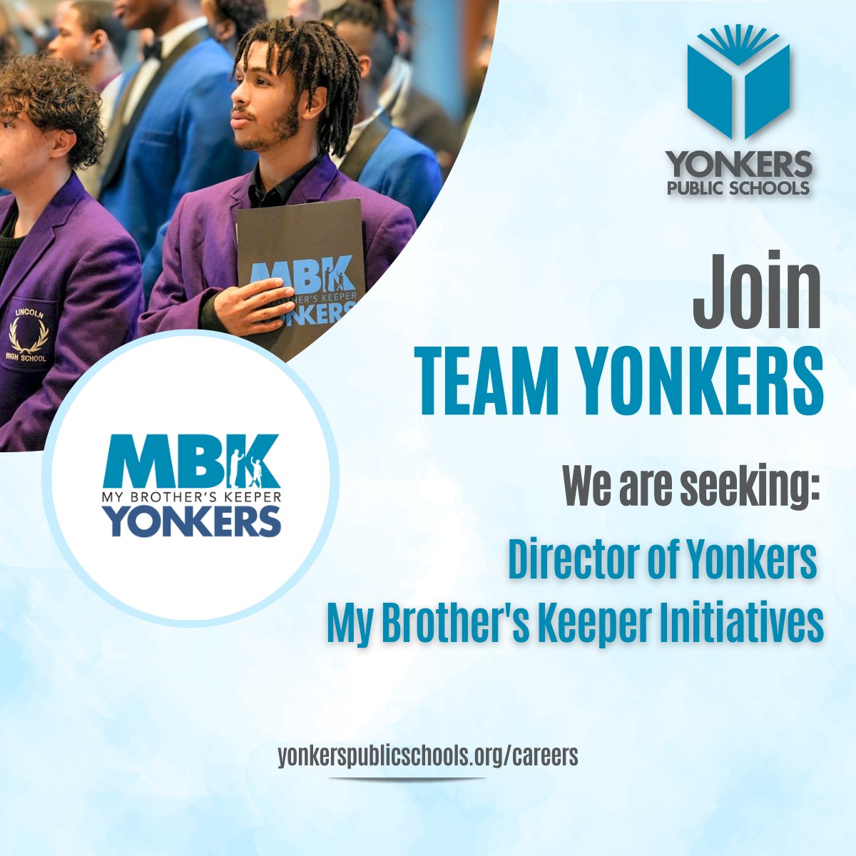 We are #hiring! @YonkersSchools is seeking a mission driven Director of @YonkersMBK Initiatives to help elevate the implementation of the Obama Foundation's @MBK_Alliance Model Community initiatives & strengthen collaboration among multiple stakeholders Particulars and…