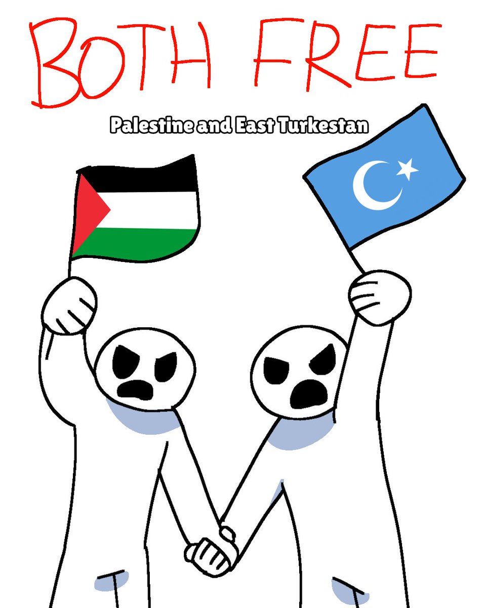 GENOCIDES MUST BE END. NO ONE SHOULD BE KILLED/DIE ANYMORE! DON'T BE QUIET. 
#FreePalestine #FreeEastTurkestan
