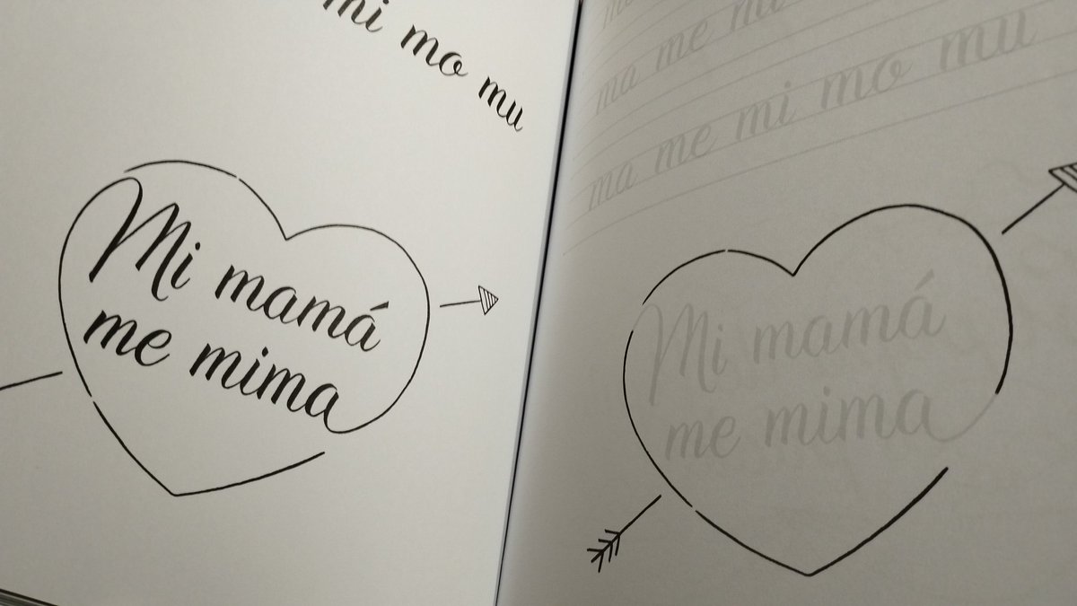 Me estaba mirando libros de lettering y caligrafía y sí, me he decantado por este porque me ha hecho gracia que fuera de rubio. Pero aún más gracia al ver dentro esta frase😂🤭