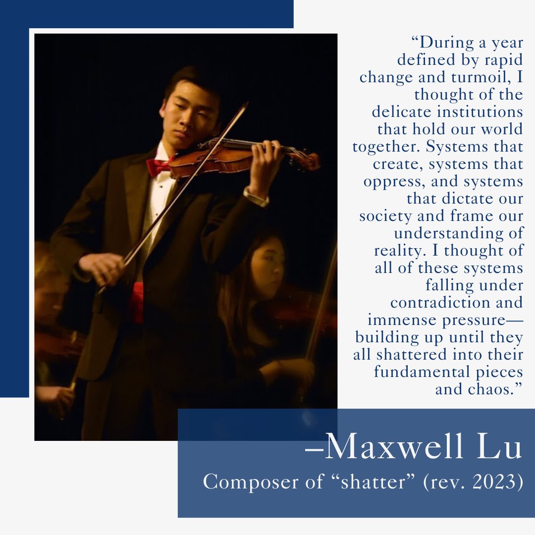 Tune in to “Listening In” tonight at 8 p.m. EST, featuring 2023 Call for Scores Finalist Maxwell Lu! The interview can be accessed using the Zoom information below.

us06web.zoom.us/j/83221751076?… Meeting ID: 832 2175 1076 Passcode: 586286