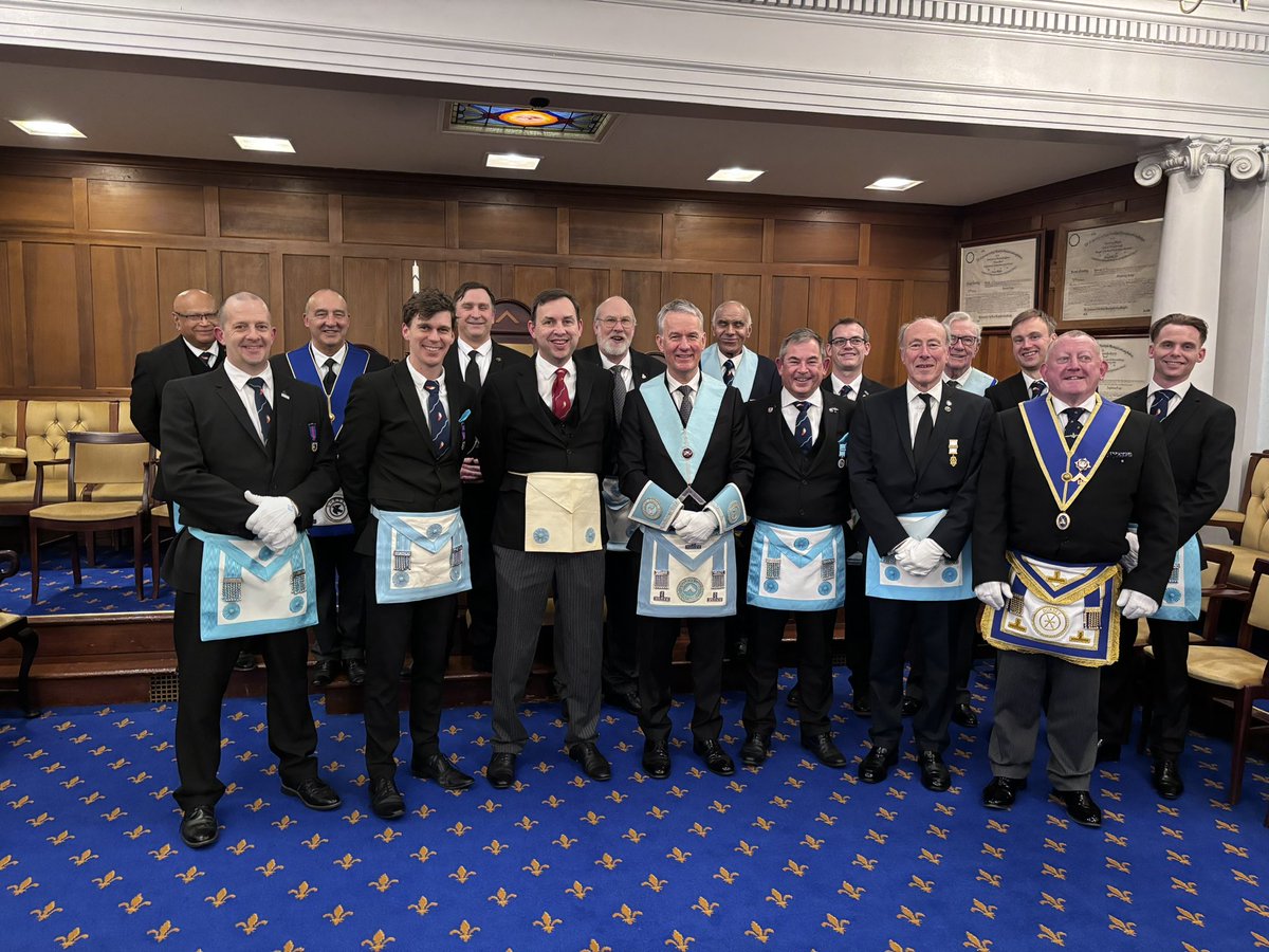 A great evening last night for 3PC where we conducted a demonstration 2nd degree, with our very own APGM acting as the candidate. Very proud of all who took offices well above what they do within their mother lodges!