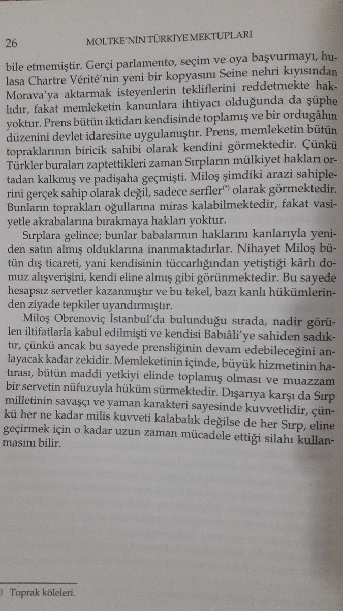 _bookarchive's tweet photo. Bükreş, 25 Ekim 1835. "(Ulahlar) Her isteğe boyun eğer, her iyi giyimli adama saygı duyar ve onu kendisine emretmeye haklı sayar."  Eflak ile Sırbistan'ı karşılaştırıyor; Prens Miloš Obrenović'in otoritesinden ve Sırpların savaşan dinamik bir millet olduğundan bahsediyor. https://t.co/ASE3v5LrEo
