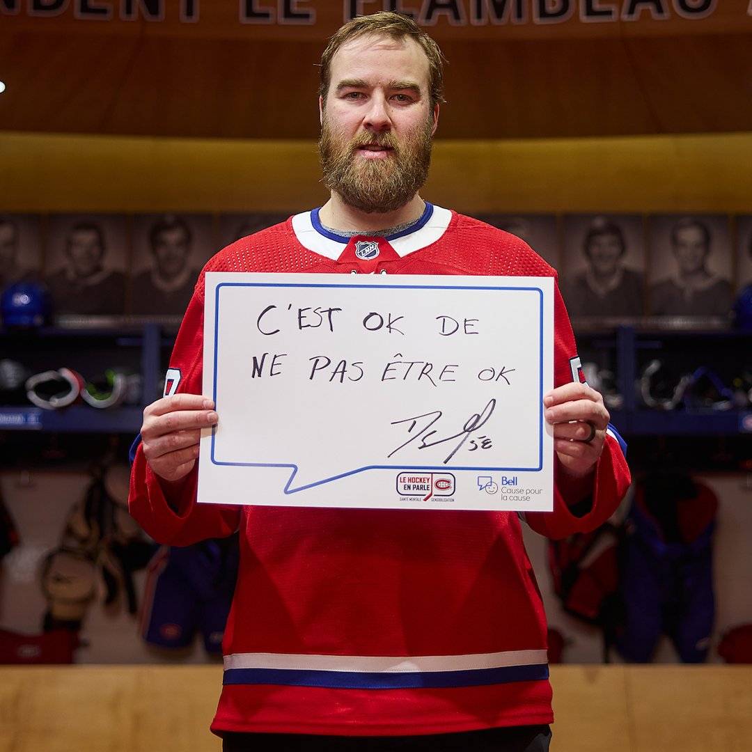 CanadiensMTL's tweet photo. Let's create real change by continuing the discussion about mental health.

#GoHabsGo #BellLetsTalk