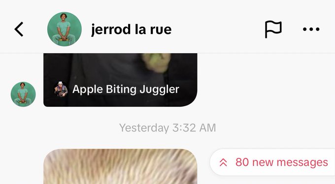 just logged on tiktok and i have eighty unread from @j3rrodlarue i can&rsquo;t wait https://t.co/EHYrUMzuR