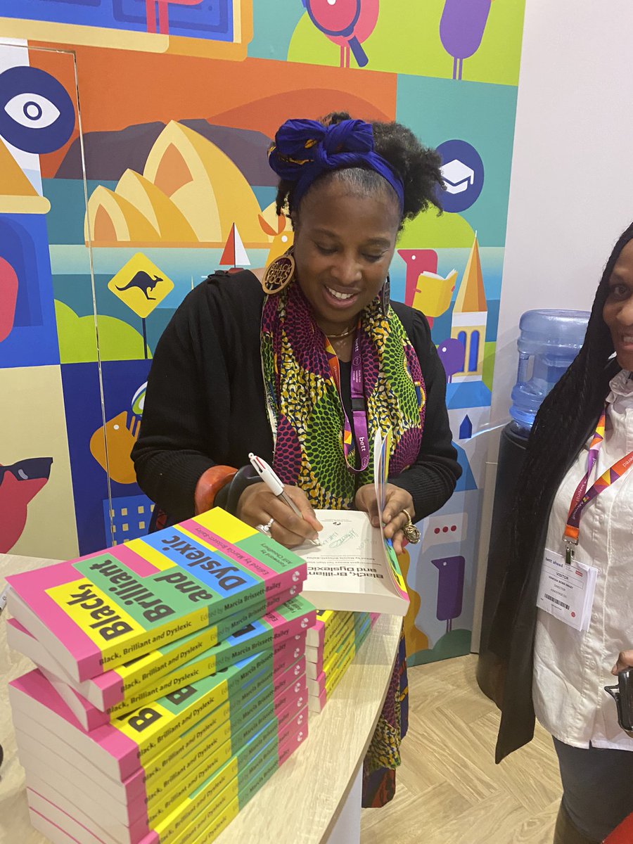 Such a great start to #bett2024 event today and also to be a keynote speaker this morning with @texthelpers. 

Sharing my dyslexia journey and how using technology has supported my work and the workplace Diversity and Ability  also hosted a meet and greet book signing.
