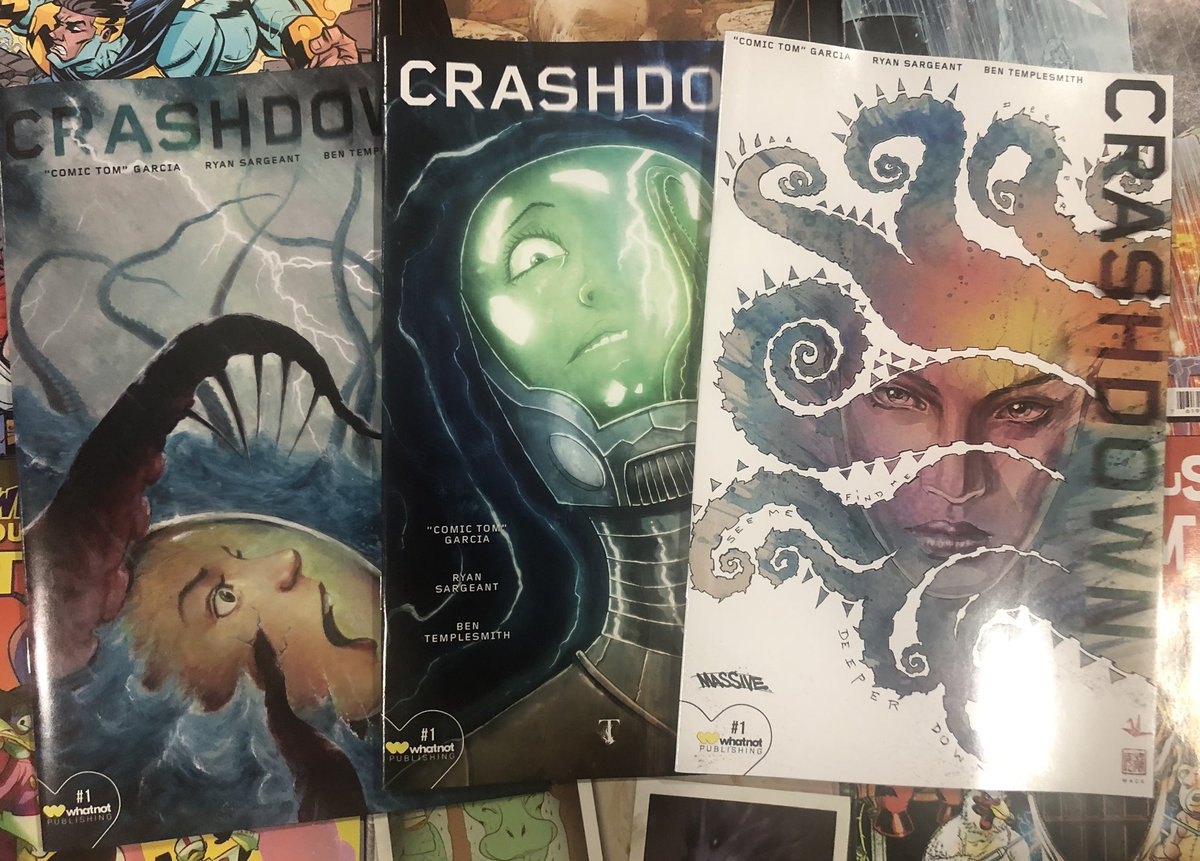 beardedcomicbro's tweet photo. Happy CRASHDOWN day!!! Super excited for my homie Ryan Sargent on the release of their new book CRASHDOWN today that they co created with @comictom101 and @Templesmith !! #comics #comicbooks #crashdown #beardedcomicbro https://t.co/9P1ymN5X4B