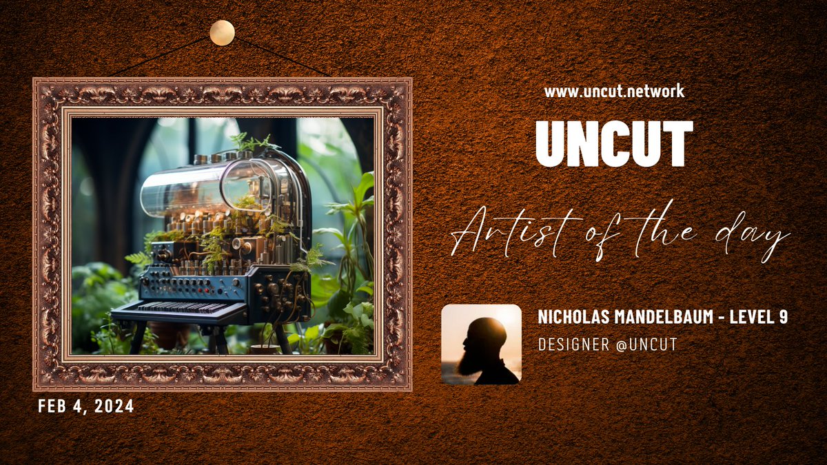 Uncut | Digital Art Playground πΌοΈπ (@hellouncut) on Twitter photo Today's #UncutTalent spotlight is on <a href="/Nikoluzzi/">Nicholas Mandelbaum β’ ππΊπ¦</a>, a maestro of design who merges the mechanical and the natural in his stunning creations. Experience the intricacy and imagination of his work. Dive into a world where innovation meets artistry onπ#ArtistOfTheDay Today's #UncutTalent spotlight is on <a href="/Nikoluzzi/">Nicholas Mandelbaum β’ ππΊπ¦</a>, a maestro of design who merges the mechanical and the natural in his stunning creations. Experience the intricacy and imagination of his work. Dive into a world where innovation meets artistry onπ#ArtistOfTheDay