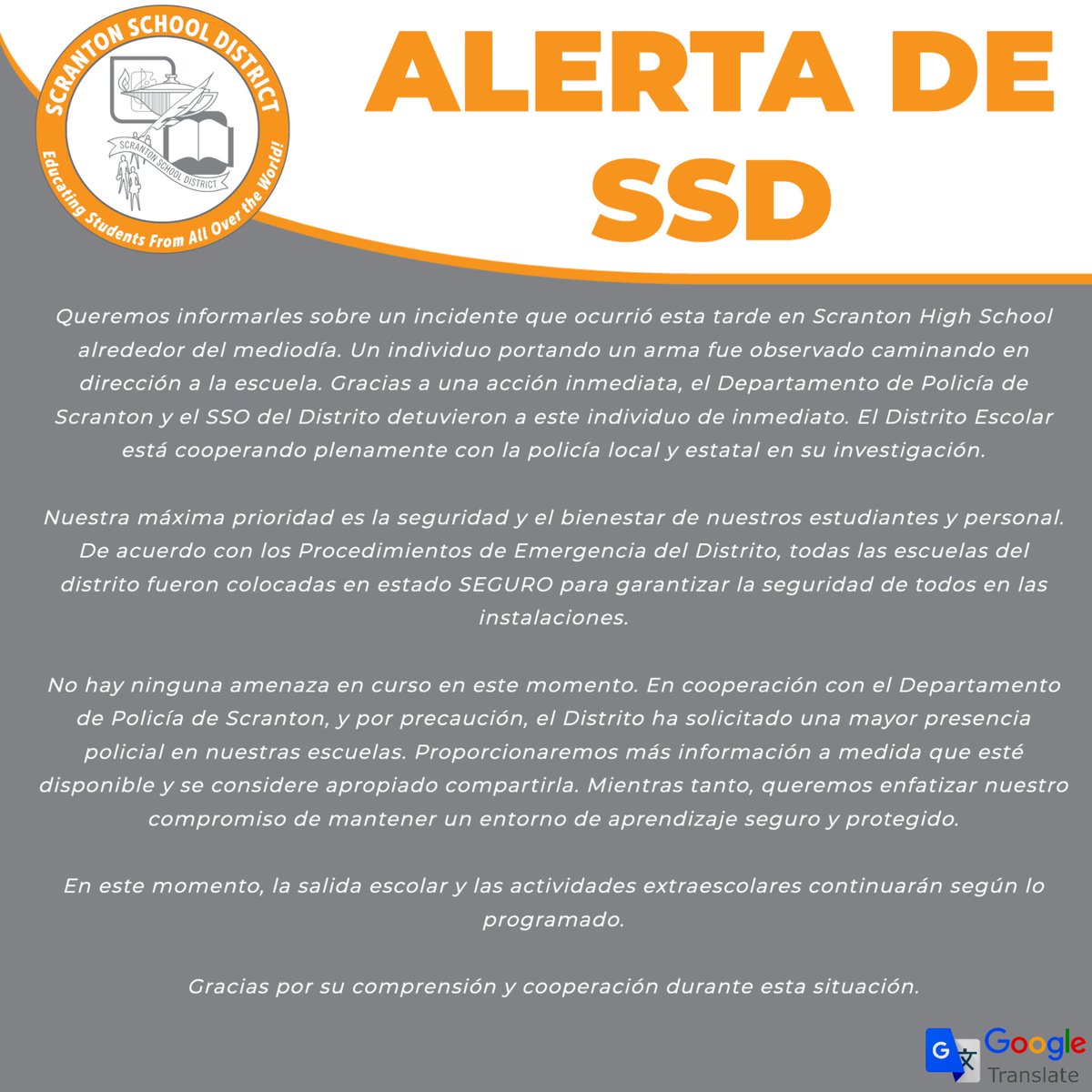 Scranton School District tweet media