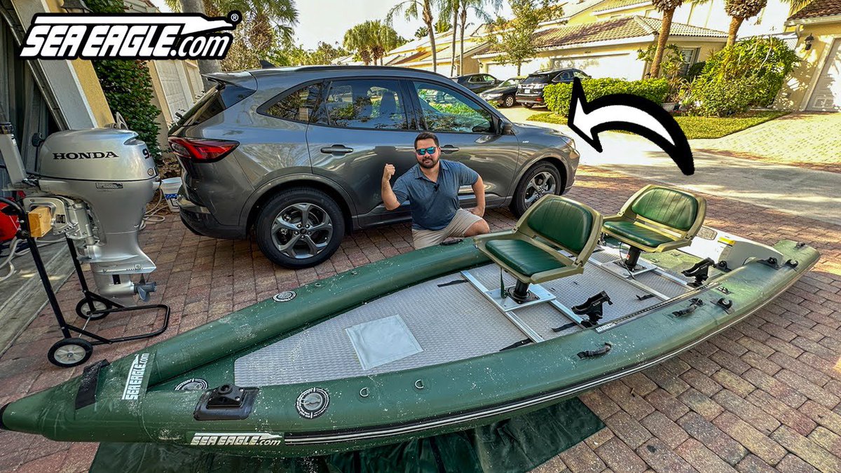 SeaEagleBoats's tweet photo. Fitting a 16ft boat in the back a my 2023 Ford Escape - https://t.co/r5kEiIHRaE - #seaeagleboats #fishing #ASMR #washing #inflatableboats #travel #vanlife https://t.co/4bDppZjpQe