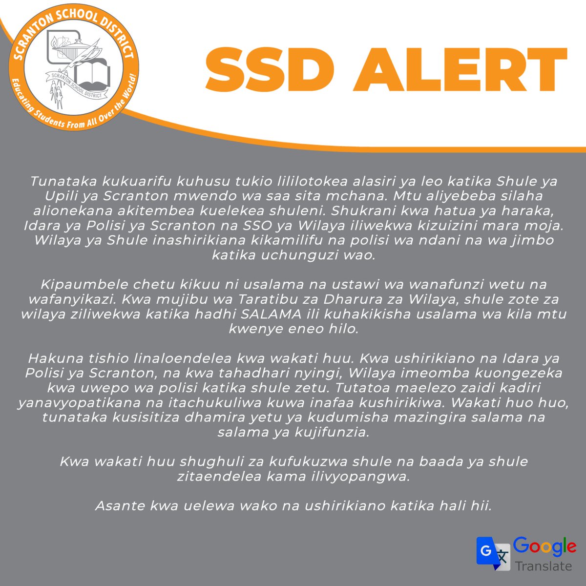 Scranton School District tweet media