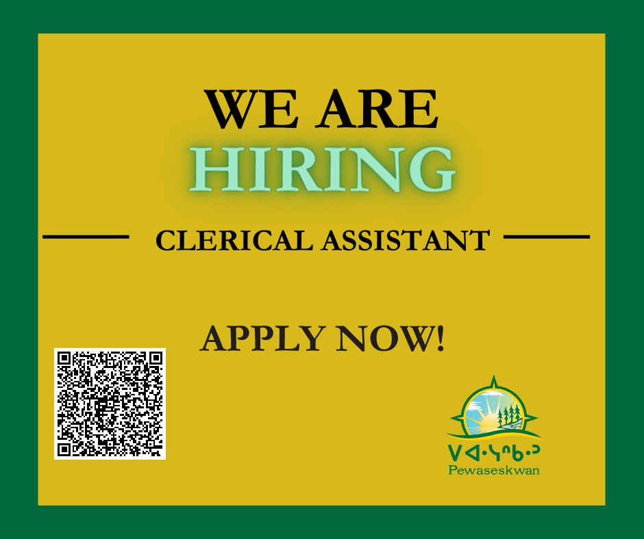We are seeking a Clerical Assistant to provide administrative support to the Cameco Chair in Indigenous Health and Wellness and Pewaseskwan (the Indigenous Wellness Research Group). For details, visit usask.csod.com/ux/ats/careers… #usaskcareers #usaskjobs #IndigenousResearch