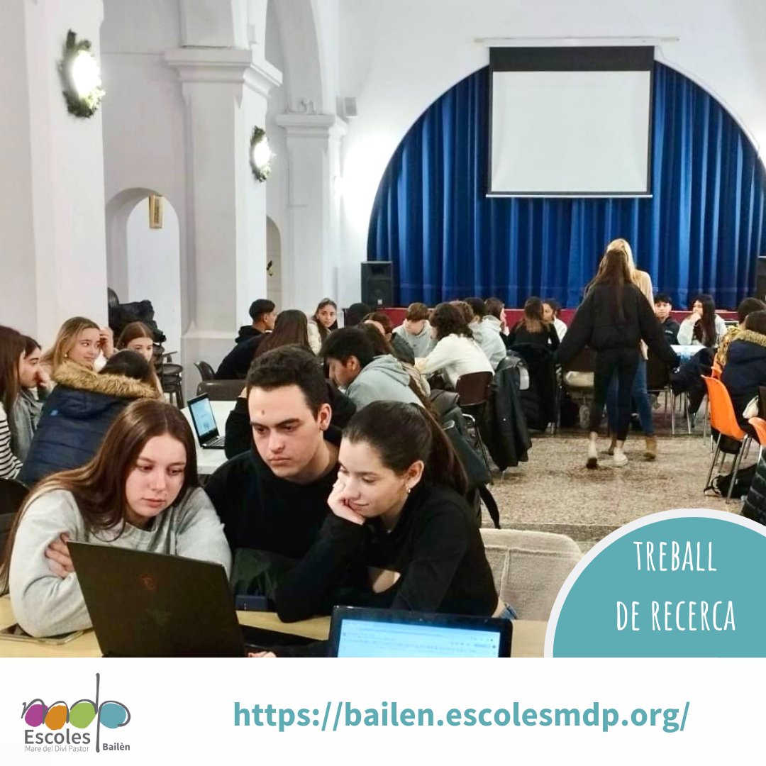 MDPBailen's tweet photo. L'alumnat del @lopezvicubcn ens acompanyaran una vegada al mes a l'assignatura de Projecte de Recerca de 4t d'ESO per guiar-nos en la preparació de l'exposició oral del treball. 

#mdpbailen
#educaciósecundària
#TR https://t.co/0hg57Gk5vo