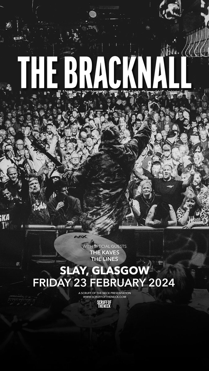 We will be supporting @TheBracknall on their UK tour on the 23rd February at Slay in Glasgow Get your tickets here: fatso.ma/ZhdX