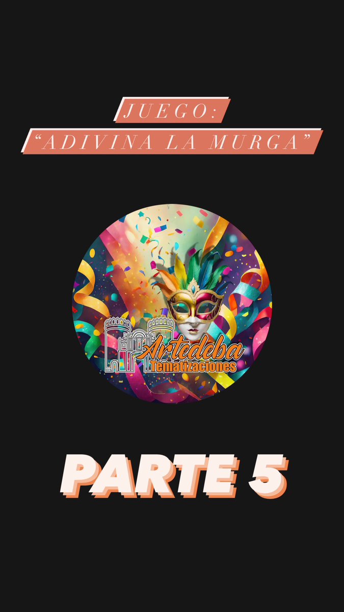 🔔YA ESTÁ LA PARTE 5 DEL JUEGO “ADIVINA LA MURGA”

Pasad por nuestros stories de Instagram y participad 🧩

#CarnavalDeBadajoz