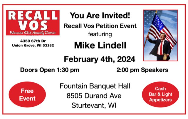 Recall Vos -WI Assembly Speaker Must Go tweet media