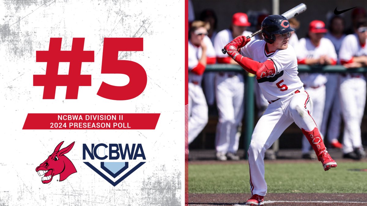 The @NCBWA Division II Preseason Poll has been released! We will enter 2024 ranked No. 5! #teamUCM x #RollStable