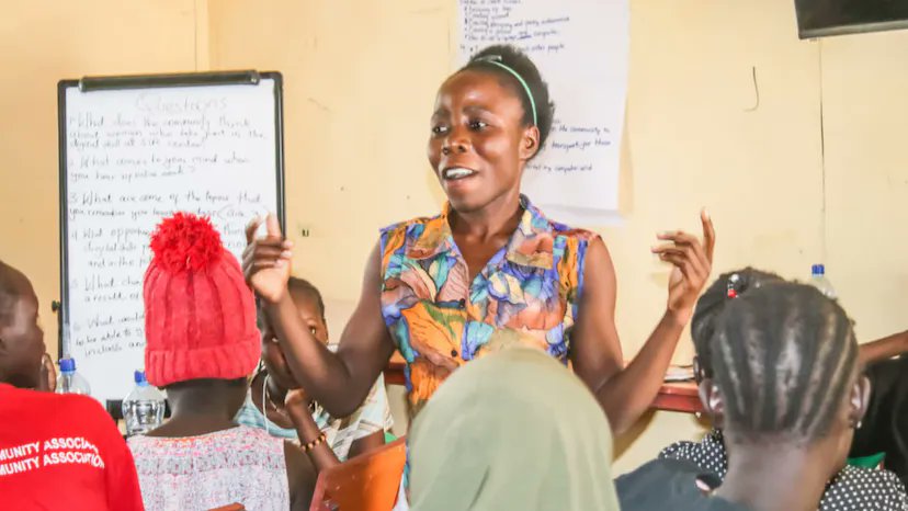 On this #EducationDay , we celebrate Sakina's journey from a stay-at-home mom to a digital entrepreneur in Kakuma Camp. She's a symbol of hope. Proving digital skills can transform lives. Support our mission to empower more women like Sakina to economic self-sustainability.