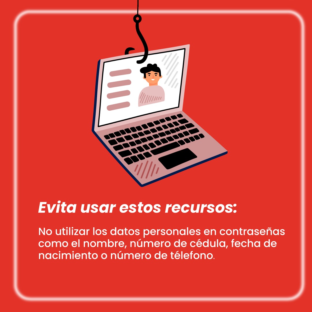 BancoUnionDO's tweet photo. Cuida tus datos evitando utilizar tu información personal en la contraseña de tus cuentas⚠️

 #BancoUnión #Unión https://t.co/R6U3Jakm99