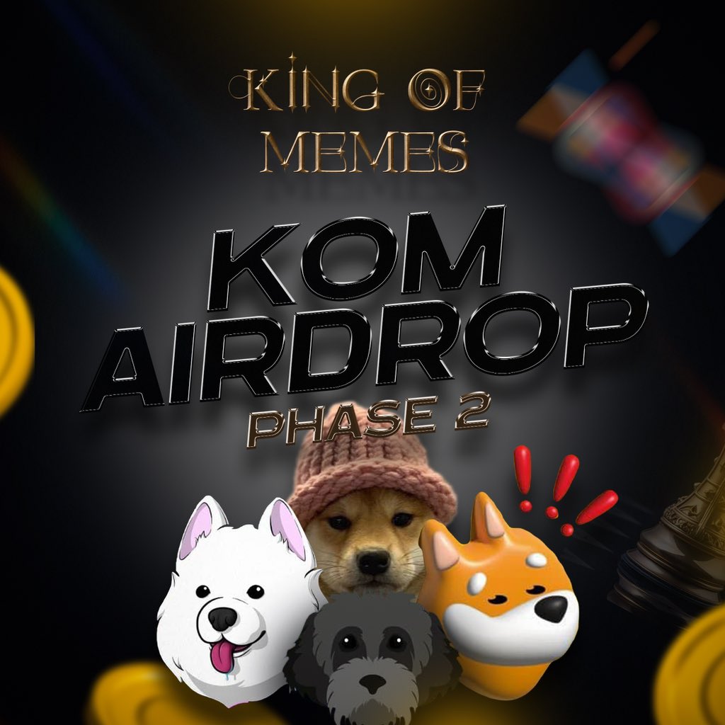 Kingofmemes_KOM's tweet photo. Airdrop #2 is here🎉

Form Link: 

https://t.co/k2r2Fj3fkr

Everyone who fills out this form gets a Guaranteed $KOM airdrop

$KOM is for the community. https://t.co/xsOZFzHUob