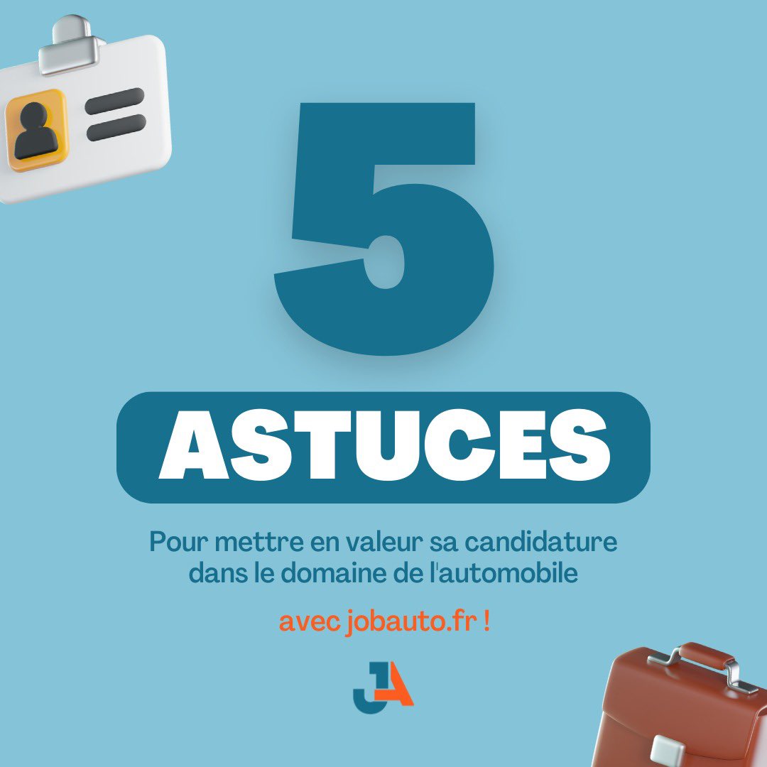 Job__Auto's tweet photo. La plateforme Job Auto vous souhaite bonne chance dans vos recherches !
Trouvez votre Job sur https://t.co/5EyotvhxQV !

#GoodLuck https://t.co/Fkf2zIwsnR
