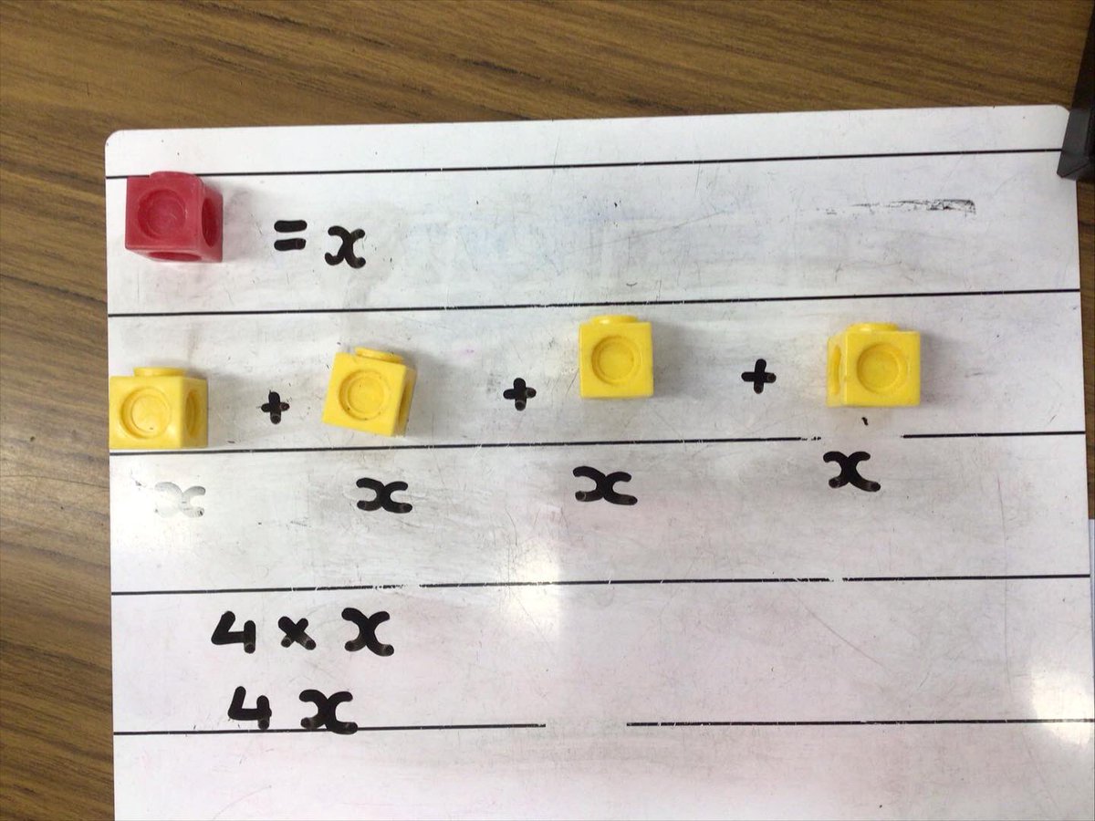 StJoStourbridge's tweet photo. Year 6 have been using concrete resources to support their learning of algebra this week. #cpaapproach #maths #mastery #cpa https://t.co/egLeO9tJ6o