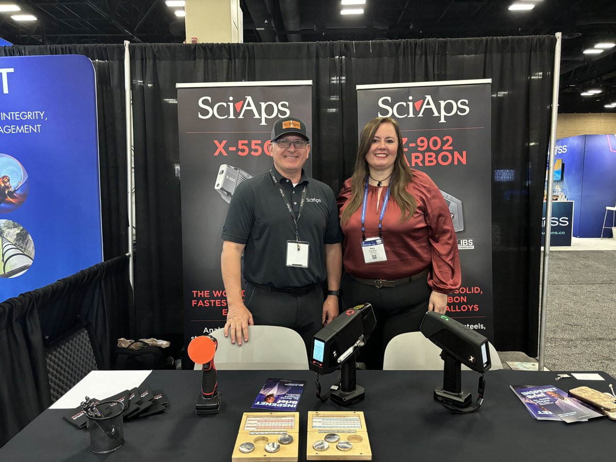 Inspenetnetwork's tweet photo. 🎙 ¡Visitamos a @SciAps_Inc en @APIGlobal Inspection and Mechanical Integrity Summit 2024!
Conversamos con Richie Epperson, Ventas Regionales de Texas en SciAps Inc.
📺 Manténgase conectado a nuestras redes sociales para conocer las últimas innovaciones en #API2024. https://t.co/vnSnWpgbOD