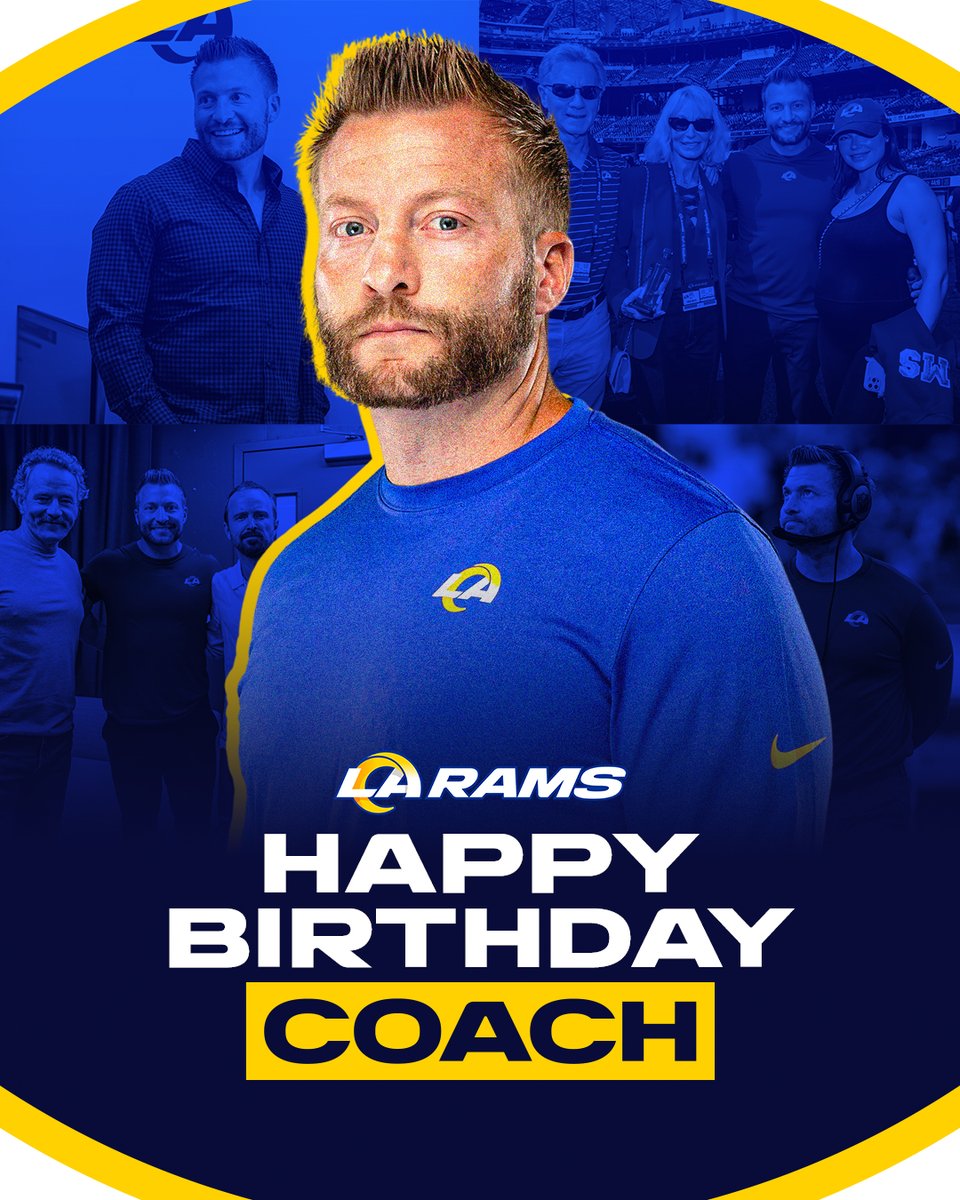 Retweet to wish Coach McVay a happy birthday!! 🥳