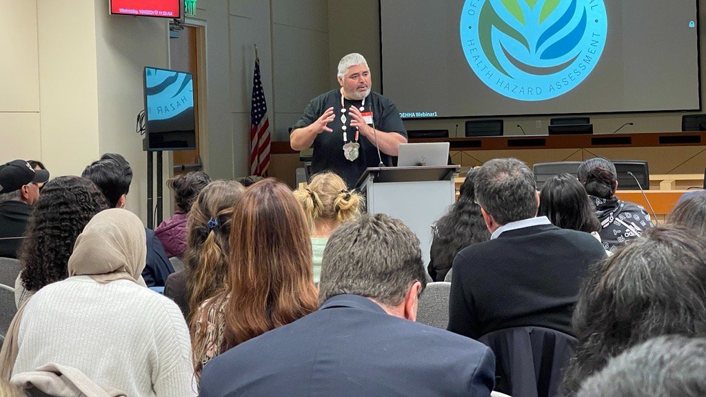 CaliforniaEPA's tweet photo. "#ClimateChange affects all of us so dramatically. [Tribes] are on the front lines," said Middletown Rancheria of Pomo Indians Tribal Chairman Jose (Moke) Simon III.

"We will continue to survive. #Sustainability is not just something you talk about." https://t.co/5whGzFdaiv