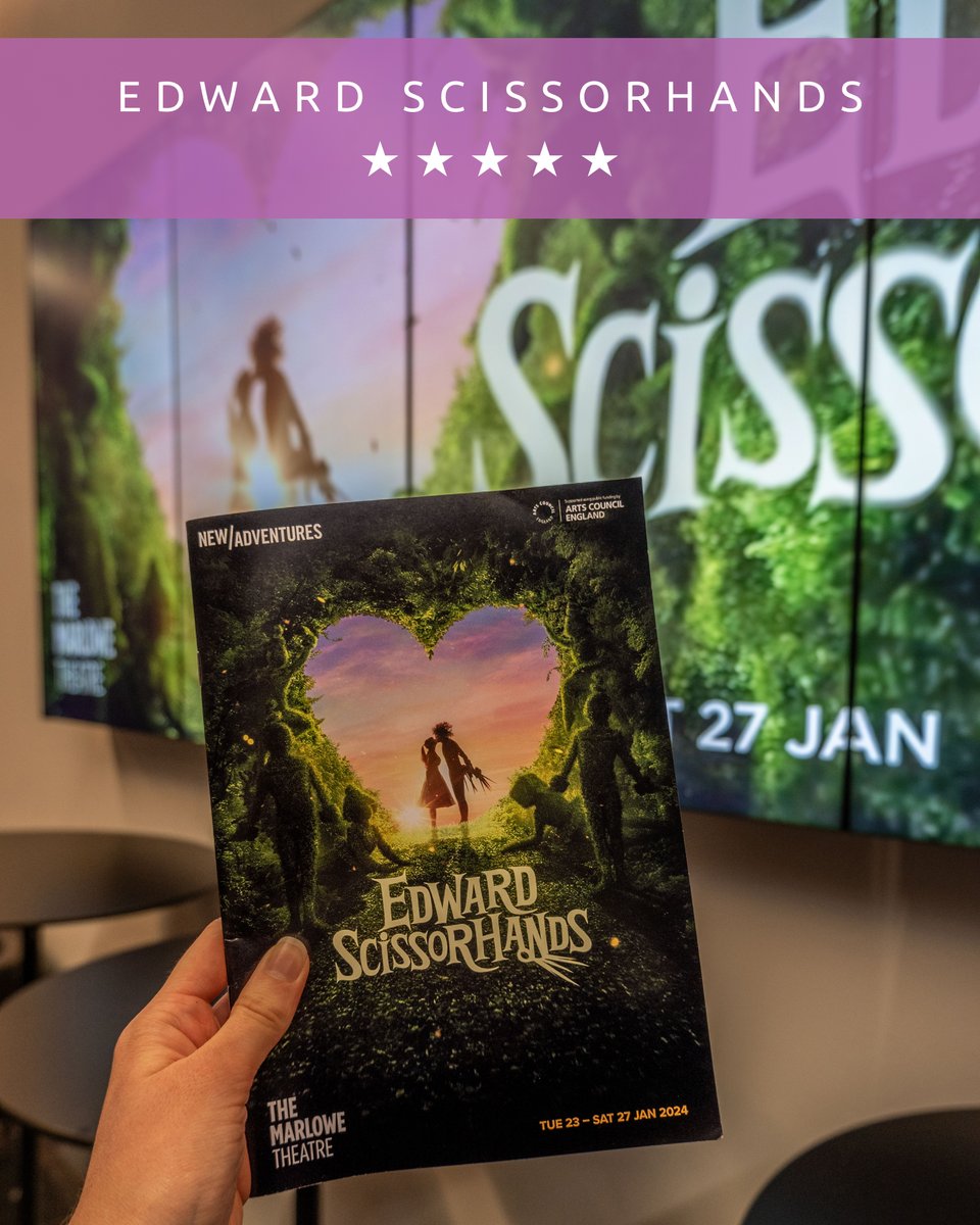 * NEW REVIEW! * Edward Scissorhands ✂️🎭 ⭐️⭐️⭐️⭐️⭐️ '@SirMattBourne 's Edward Scissorhands is an outstanding example of dance theatre, featuring superb choreography, magical storytelling and enchanting visual design.' katmasterson.com/2024/01/edward… 🎟️ AD - PR invite