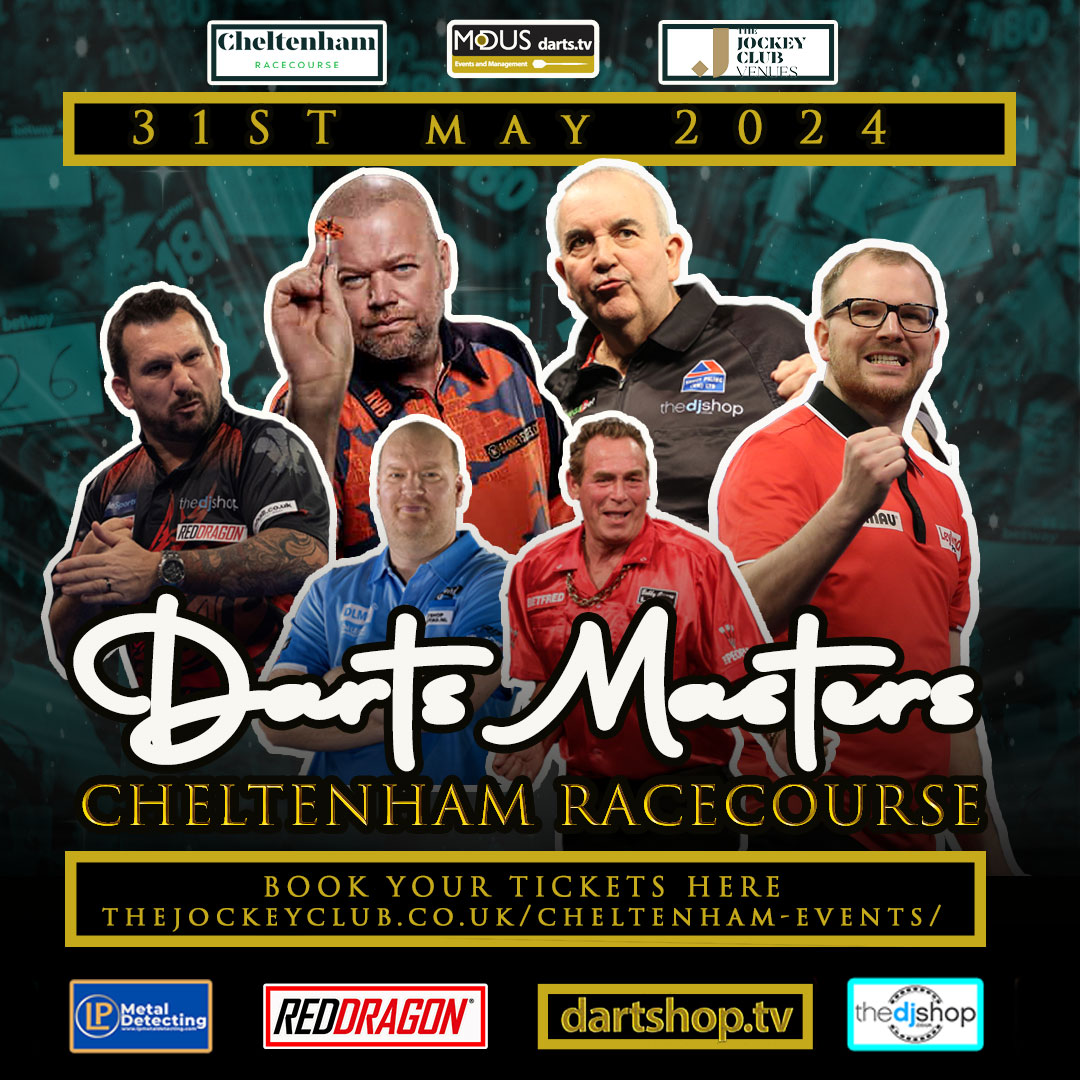 And they’re off ..... World Class Darts Hits Cheltenham 🐎🎯 The world's best festival and now the world's best players!! Cheltenham Racecourse hosts a fantastic evening of darting entertainment in May 👌 Book Here 🎟️ dartshop.tv/cheltenham-dar…