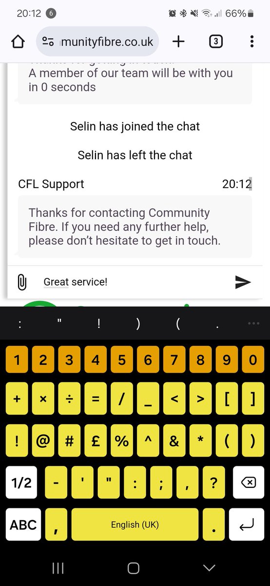 DaveyPhillip's tweet photo. @CommunityFibre wow... love your model. Selin has to win employee of the week! https://t.co/jVjim4MmJi