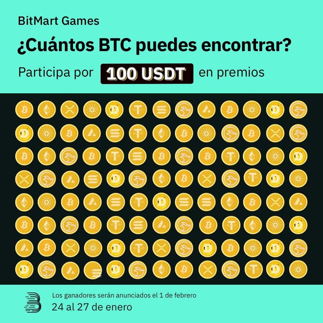 🌟 Sorteo de $100 #USDT en premios 🌟 💰¿Listos para la temporada de #giveaways? Realiza estos sencillos pasos: 1️⃣ Sigue a @BitMart_es ✅ 2️⃣ Date RT este tweet 🔄 3️⃣ Completa: bit.ly/47N7UCP 🎁 Bonus: Etiqueta 3 amig@s 🤗 Dale ❤️ si quieres más dinámicas así.