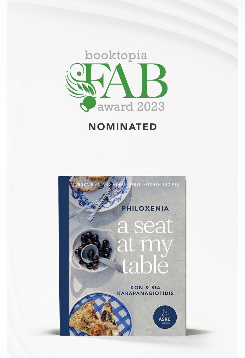 A Seat at My Table: Philoxenia is in the running to be named Australia's Favourite Australian Book in @booktopia annual book awards - the biggest-of-its-kind in Australia! The winner is decided by you, the public & voting is open now. You can vote here: booktopia.com.au/fab-award.