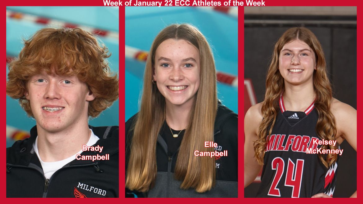 Milford Athletics (@milford_eagles) on Twitter photo The beat rolls off this winter as we honor another great set of ECC Athletes of the Week! Congrats to Brady, Elle and Kelsey for being recognized. buff.ly/3SfnnWi <a href="/Milford_Swim/">Milford Eagles Swim & Dive</a> @Girlsbkb The beat rolls off this winter as we honor another great set of ECC Athletes of the Week! Congrats to Brady, Elle and Kelsey for being recognized. buff.ly/3SfnnWi <a href="/Milford_Swim/">Milford Eagles Swim & Dive</a> @Girlsbkb