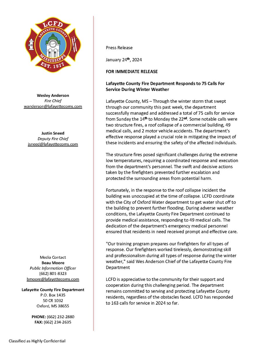 Lafayette County Fire Dept. tweet media