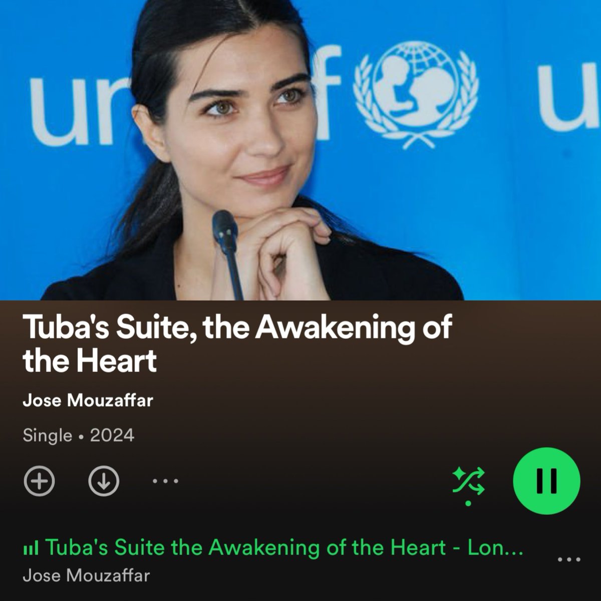 Tuba Büyüküstün equals 》'Good will hunting' ! 💕

So listen and help little hearts in Unicef Türkiye with this beautiful music 
'Tuba's Suite, the Awakening of the heart' in 
#Spotify 🙏😍

#TubaBüyüküstün
#uniceftürkiye
#iyiniyetelçisi
#goodwillambassador