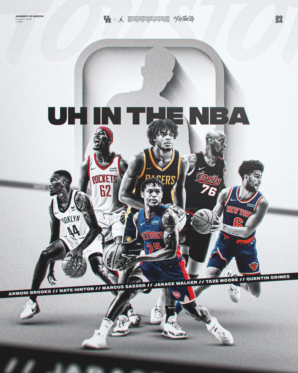UHCougarMBK's tweet image. 𝑪𝑼𝑳𝑻𝑼𝑹𝑬

Six @UHCougars in the @NBA this season

@JaraceW
@m_sasser0
@qdotgrimes
@TazeMoore
@thatup_coming14
@snipabrooks_

Coogs x NBA

#DevelopmentProgram
#ForTheCity x #GoCoogs