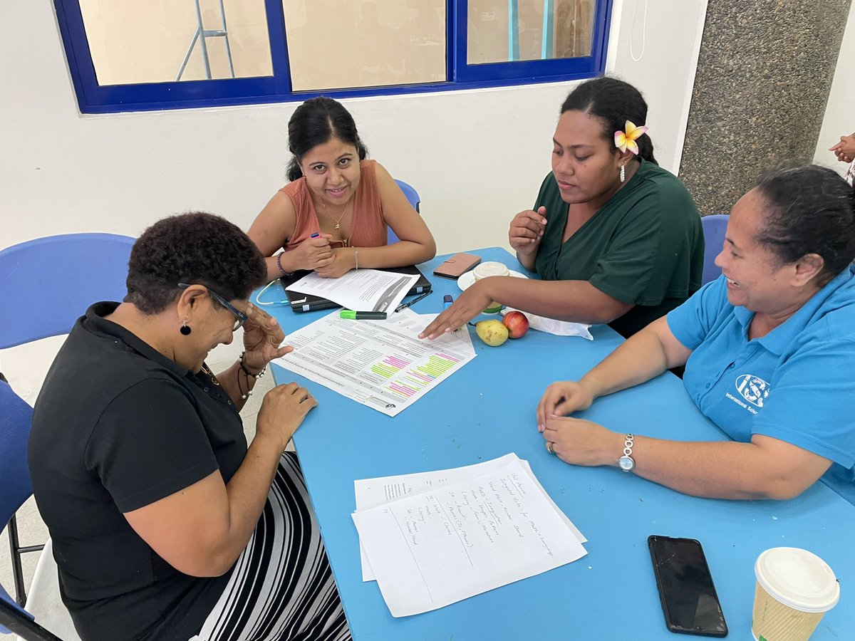 DanseyRenee's tweet photo. Unpacking the #PYP planning process. Where are we at as teams. Highlighting different dot points reflecting where we are at, then setting goals as to what teams will focus on. #issfj https://t.co/wqTQrnJ5k2
