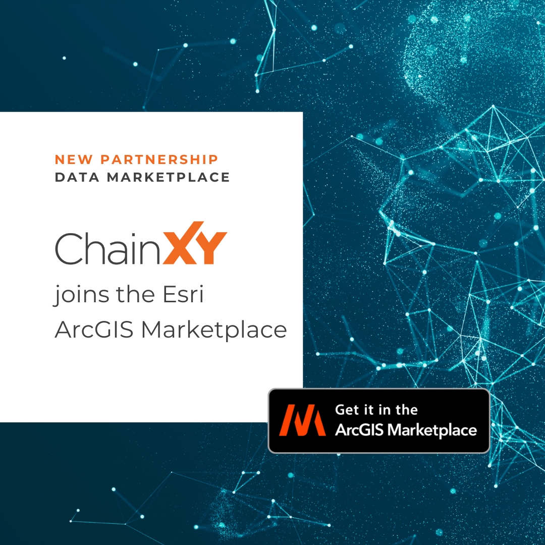 ChainXY's #POI location data is now available on the <a href="/Esri/">Esri</a> ArcGIS Marketplace.

We're excited to bring our high-quality #locationdata to a wider audience.

Read blog post to access our listing on the marketplace and know more about this #partnership!

👇
tinyurl.com/73j7wamj