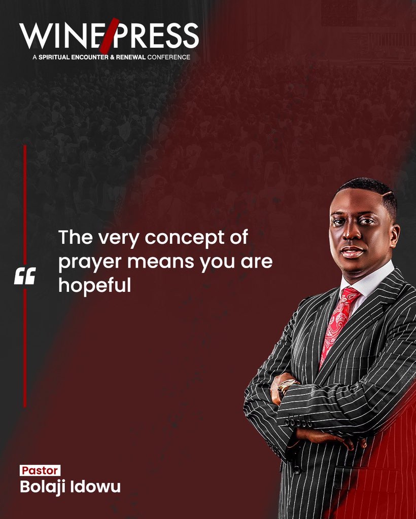 pastorbolaji's tweet photo. The place of prayer is a place of divine exchange. A place where we exchange our doubts and fears for boldness. 

#Winepress2024 https://t.co/kIs15K5UF2