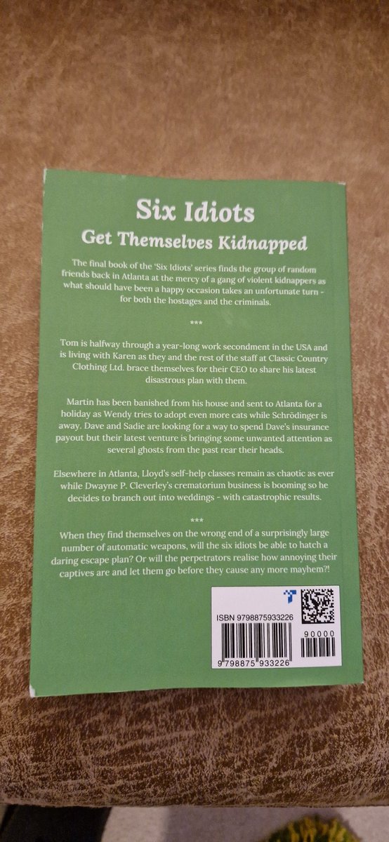 If you've read the first two hilarious 'Six Idiots' books you'll be pleased to learn the final book of the trilogy is out now 😁

If you haven't read them, now's the perfect time to get yourself a threesome on Amazon 😊 😂