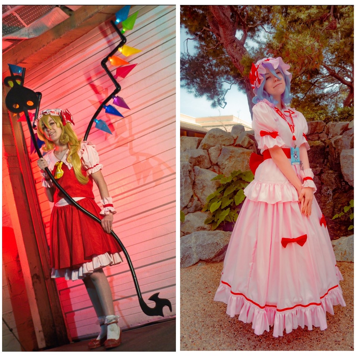 🦇🌹The Scarlet Sisters🌹🦇

#touhou #touhouproject #東方Project #touhoucosplay #eosd #remiliascarlet #flandrescarlet #touhoufest #cosplay