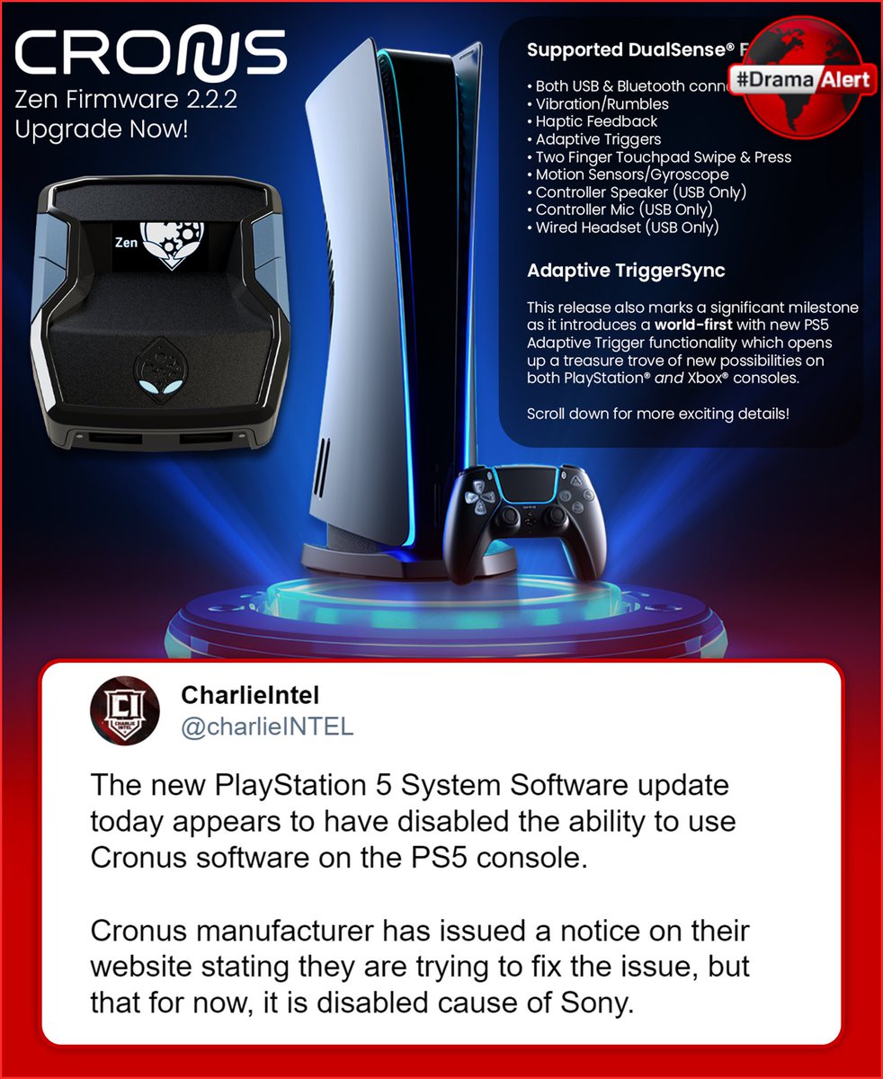 Cronus Zen BLOQUEADO en PS5 después de la reciente actualización